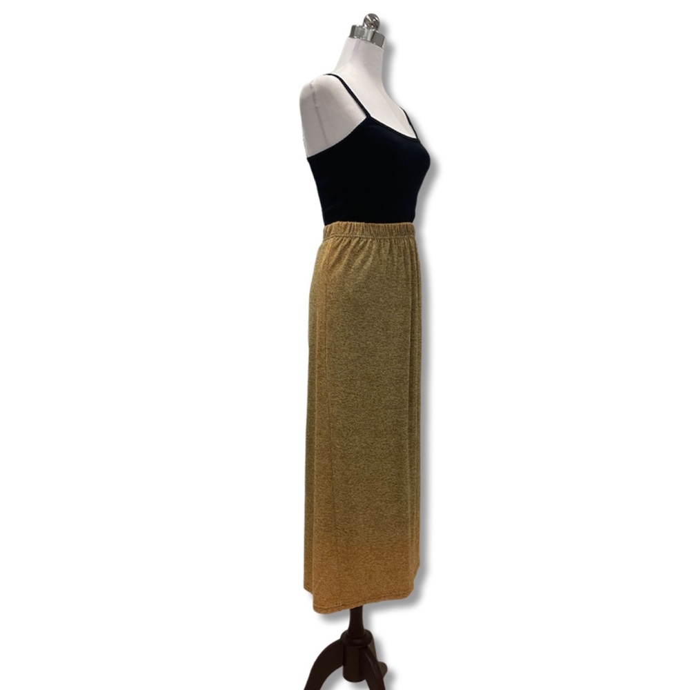 Vintage Retro Brown Ombre Straight Pencil Maxi Skirt - Picture 4 of 4